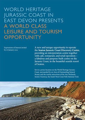 Marketing brochure for the Seaton Visitor Centre site.
